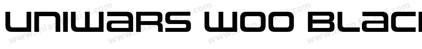 Uniwars W00 Black字体转换